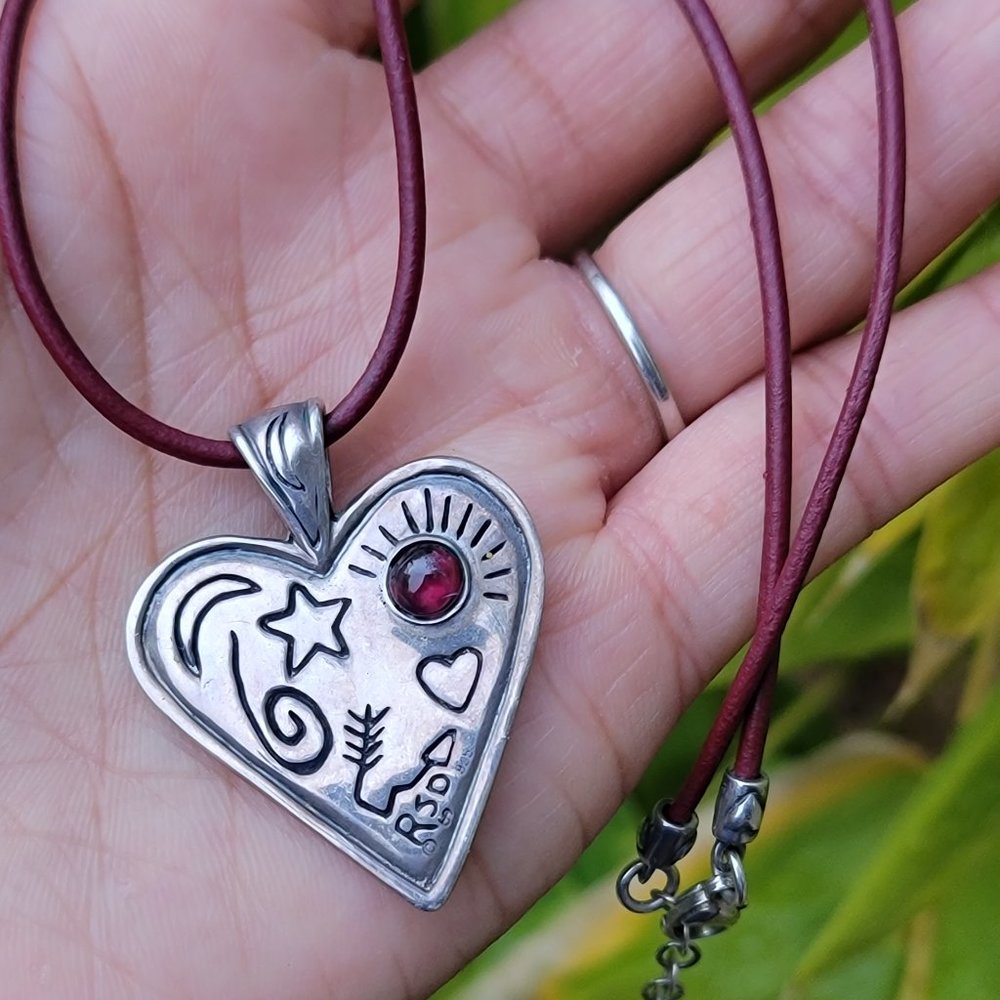 Gorgeous Vintage Designer Solid 925 Sterling Silv… - image 1